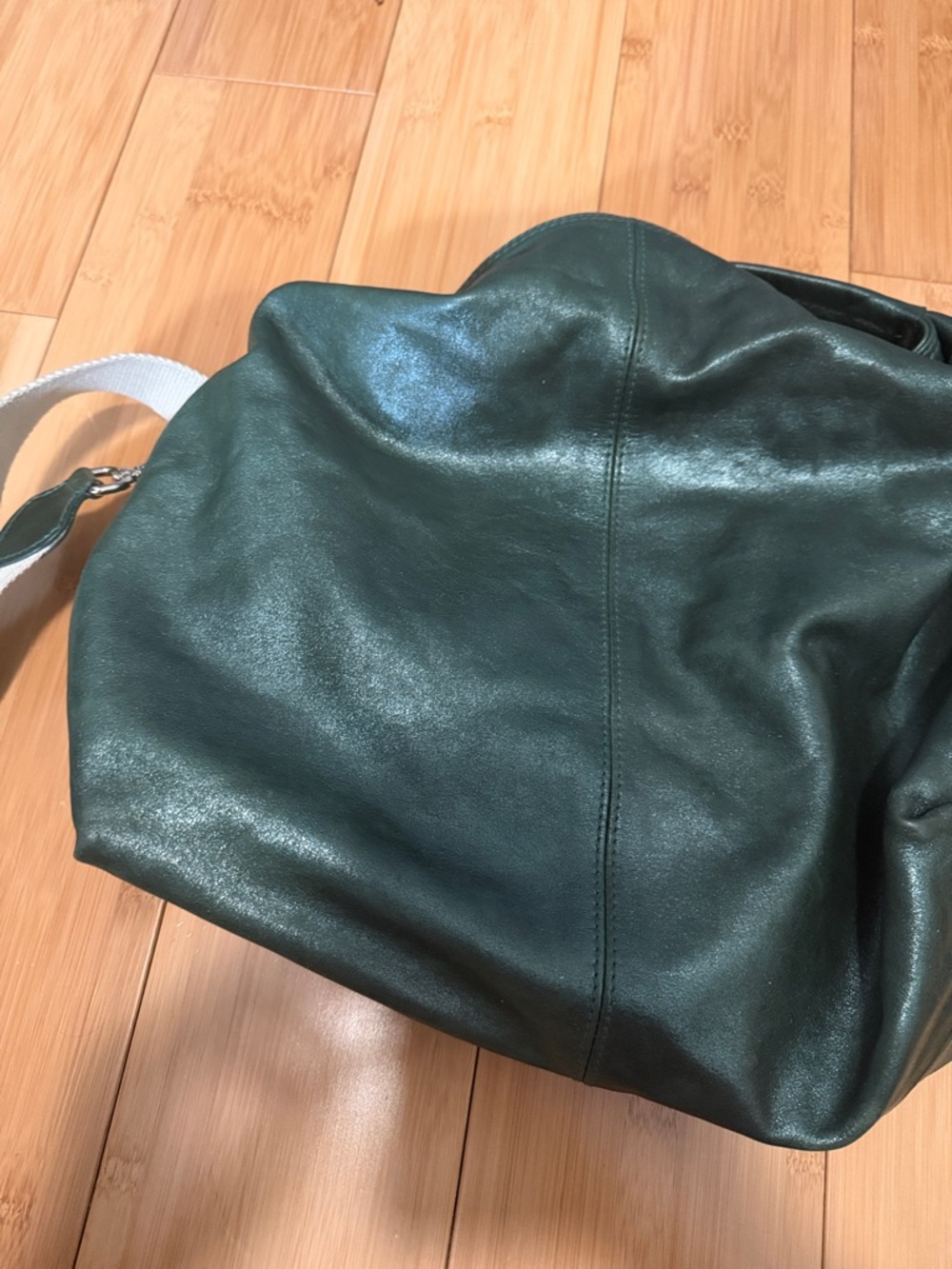 Vintage Furla Green Leather Purse - Picture 6 of 9